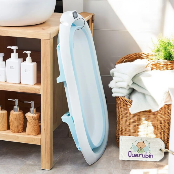👼🏻Bañera Plegable con Termómetro y Malla - Imagen 6