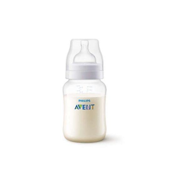 👼🏻 Mamadera Anti-colic 260ml traslucida