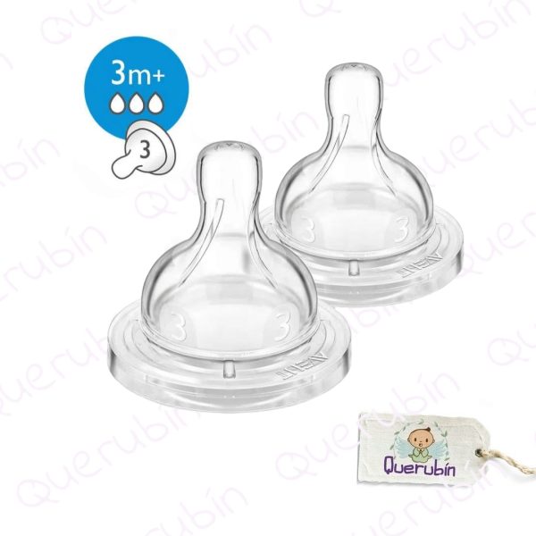 👼🏻 Tetina anti-colic, flujo medio, 3m+