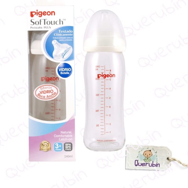 👼🏻 Mamadera de Vidrio Pigeon 240ml