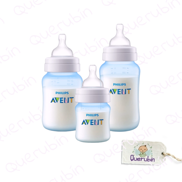 👼🏻 Set Mamadera Avent anti-colic 125 ML+260ML+330 ML - Imagen 2