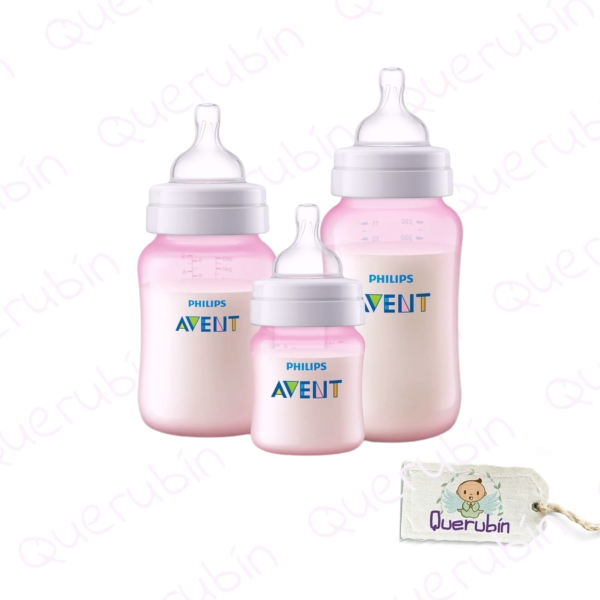 👼🏻 Set Mamadera Avent anti-colic 125 ML+260ML+330 ML - Imagen 4