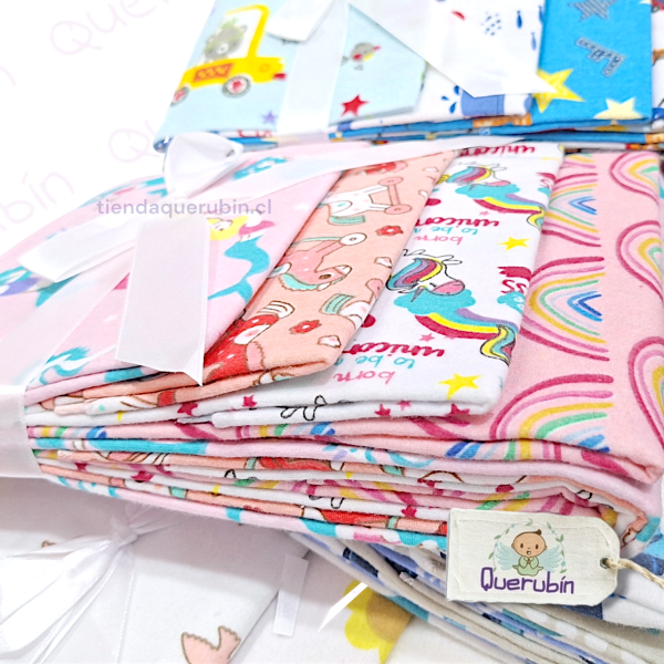 👼🏻 Pañal/Tuto Algodón Franela Pack x4 - Imagen 2