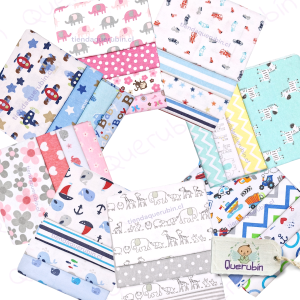 👼🏻 Pañal/Tuto Algodón Franela Pack x4