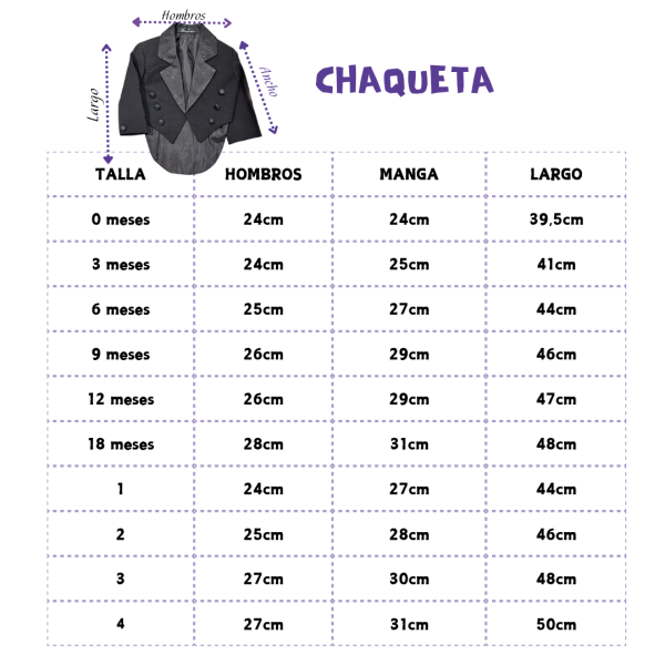 👼🏻 Traje Frack de Bautizo - Imagen 3