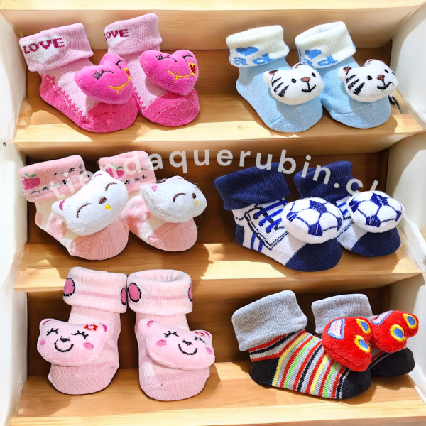 👼🏻 Calcetín de Bebé con monito - Imagen 5