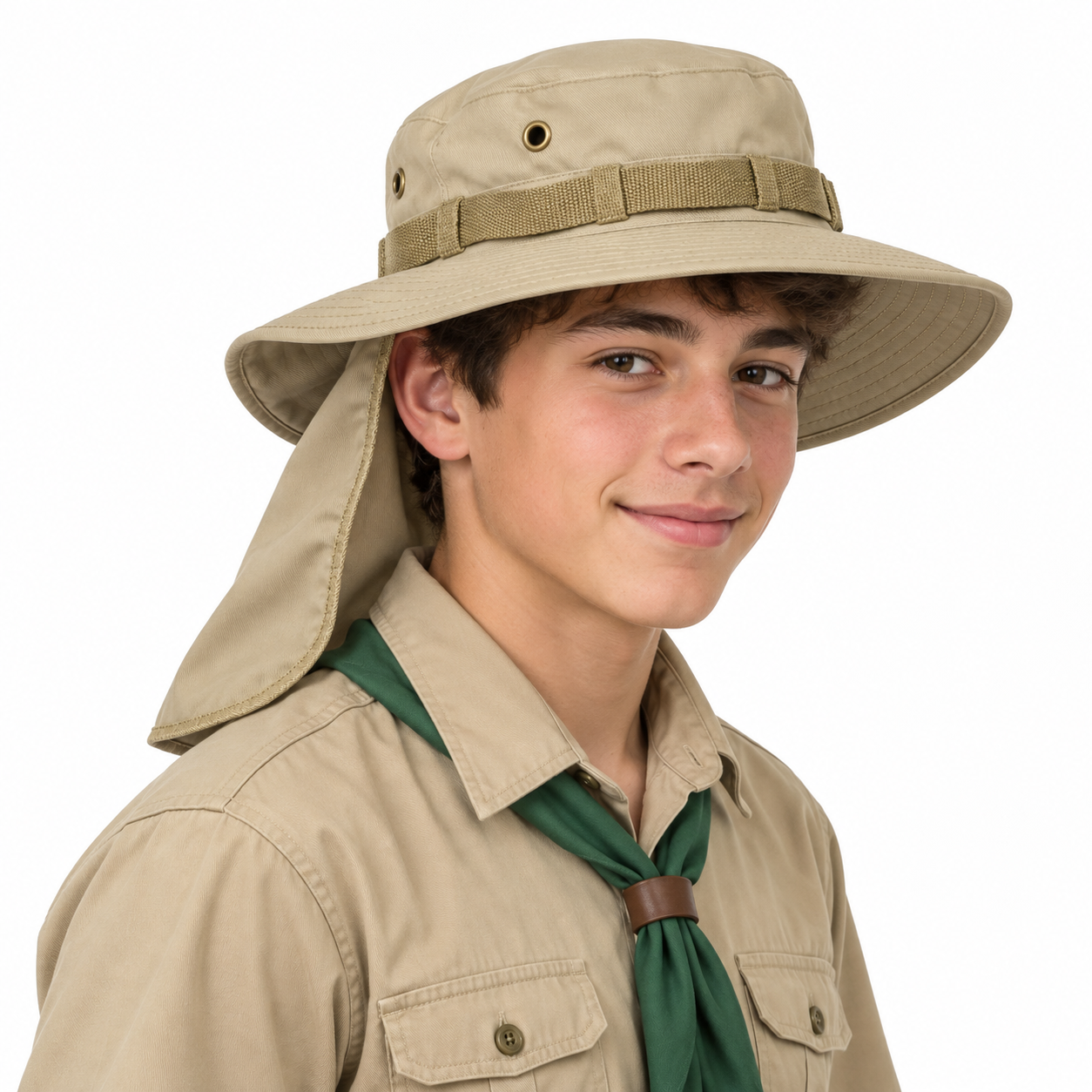 Sombrero juvenil con cubrenuca